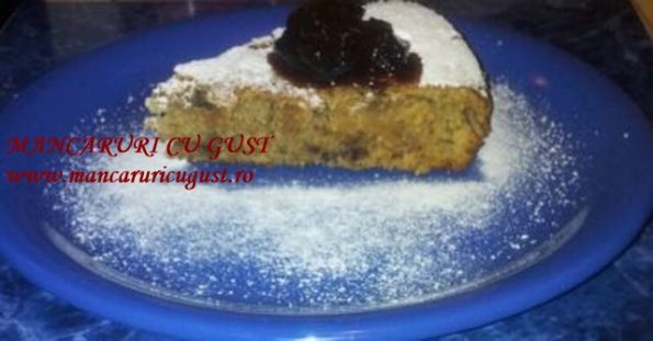 Prajitura cu gem de nuci si stafide retetea