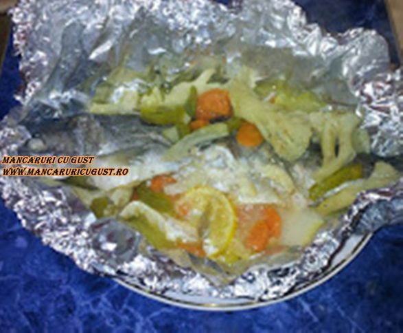 Pastrav umplut in folie de aluminiu