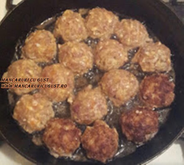 Chiftelute din carne de manzat