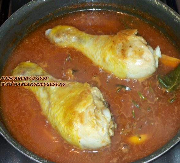 Reteta Ciocanele de pui inabusite la tigaie