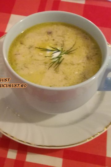 Reteta Ciorba la la Grec cu Pui, Ciuperci si Porumb dulce