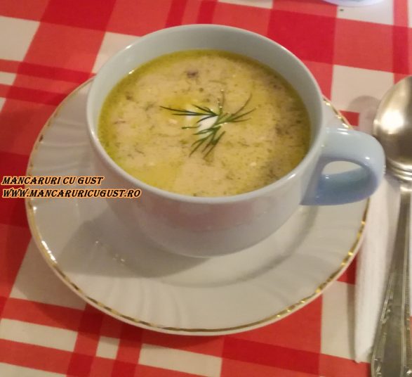 Reteta Ciorba la la Grec cu Pui, Ciuperci si Porumb dulce