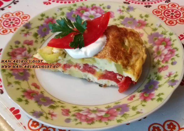 Reteta Tortilla cu cartofi, rosii si cascaval