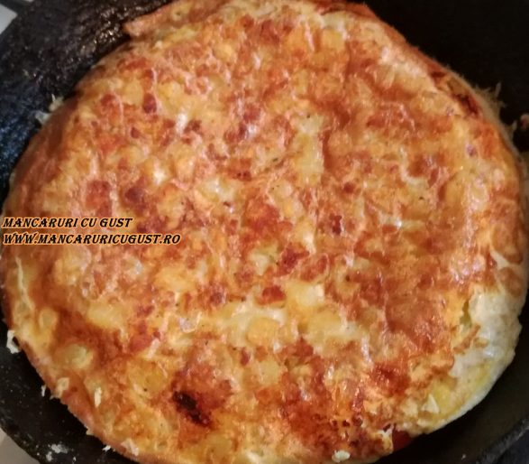 Tortilla cu rosii si ardei gras reteta