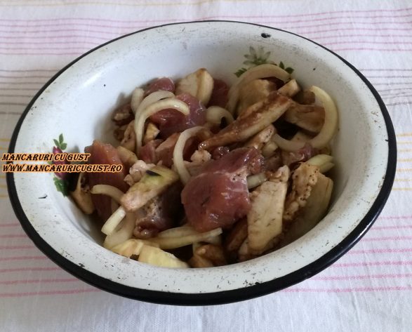 Muschiulet de vitel in vin la ceaun