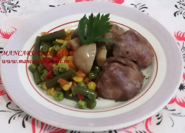 Ficatei cu legume la cuptor reteta