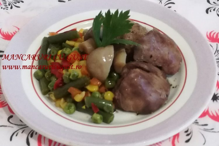 Ficatei cu legume la cuptor reteta usoara