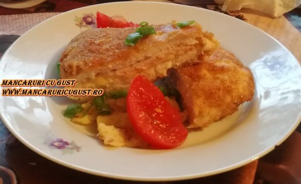 Cordon bleu din piept de pui reteta