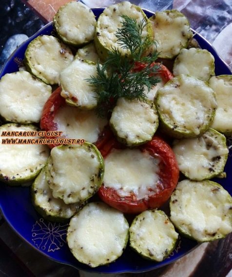 Dovlecei la cuptor cu suluguni reteta