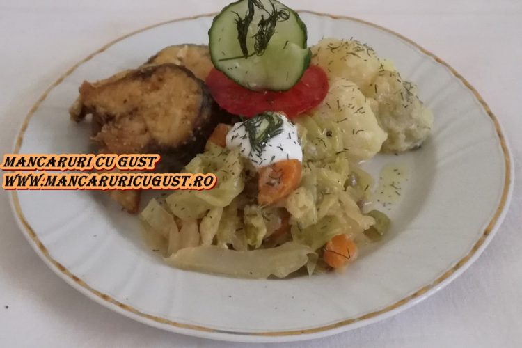 Varza inabusita in smantana