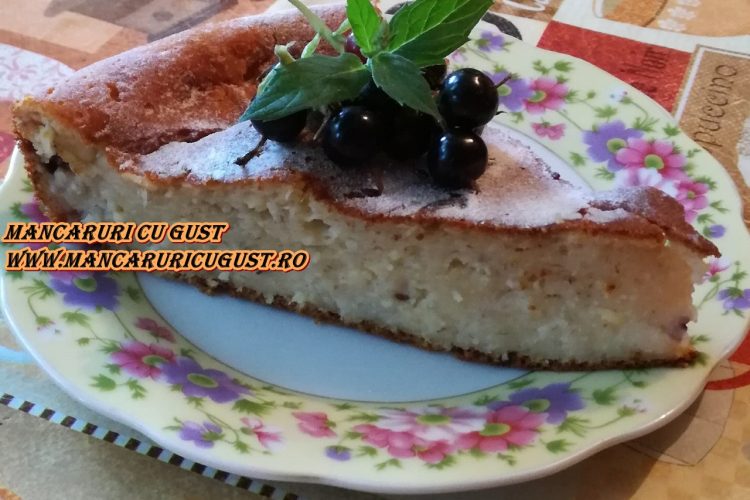 Prajitura cu banane, branza si coniac reteta