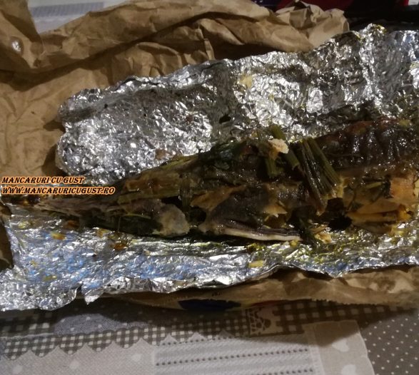 Nisertu la cuptor in folie de aluminiu
