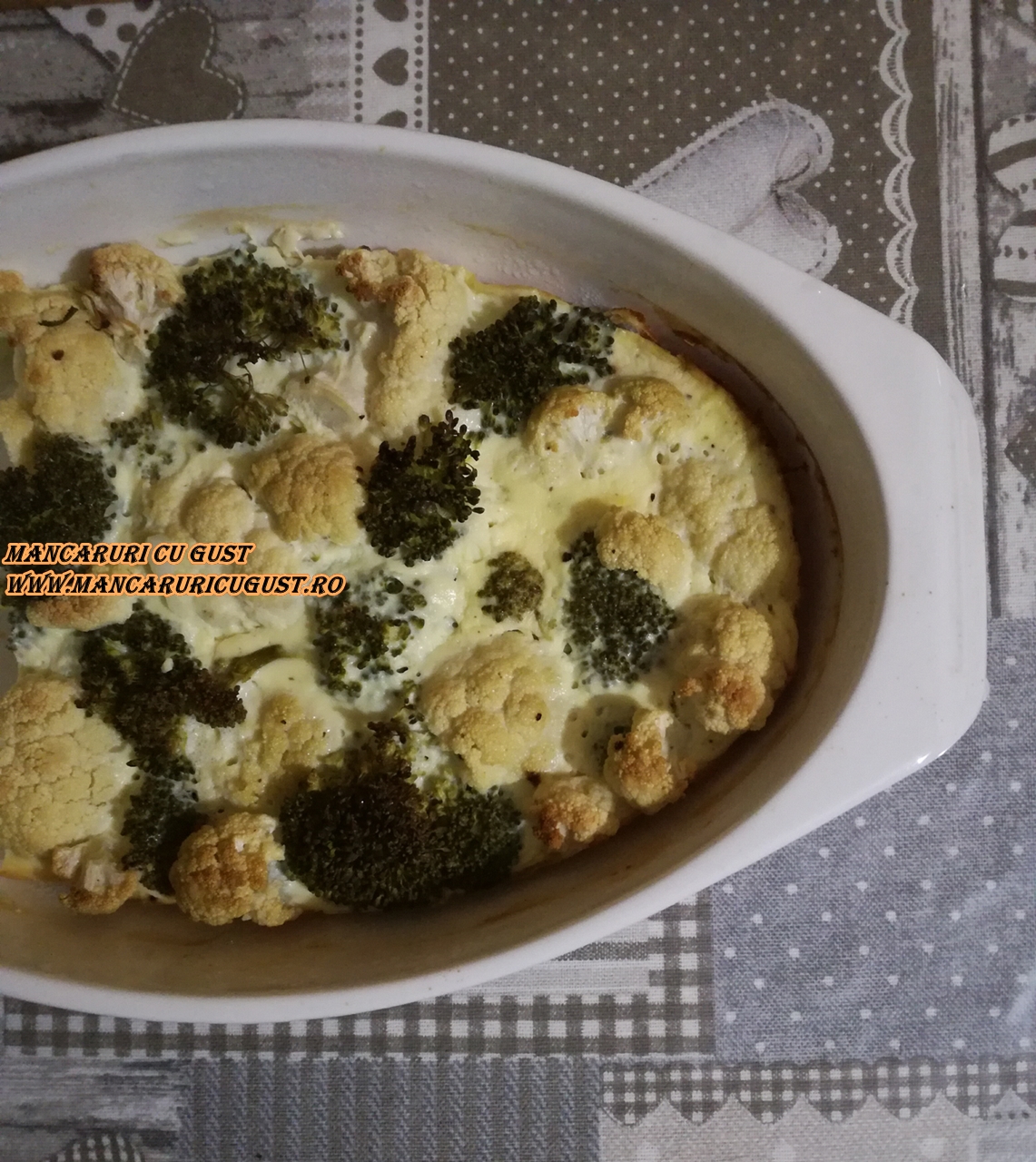 Sufleu de conopida cu broccoli retete simpla