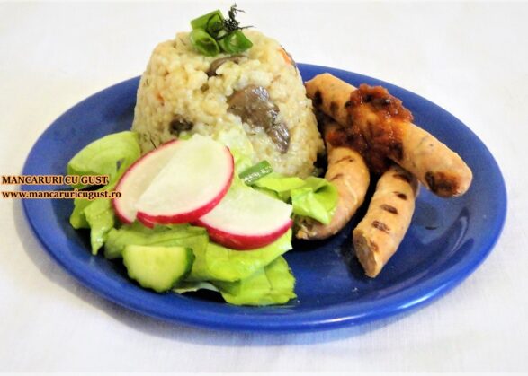 Orez cu ciuperci si lgume - reteta gustoasa si sanatoasa