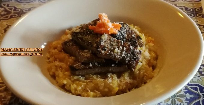 Ficat de vitel la tigaie cu risotto reteta rapida