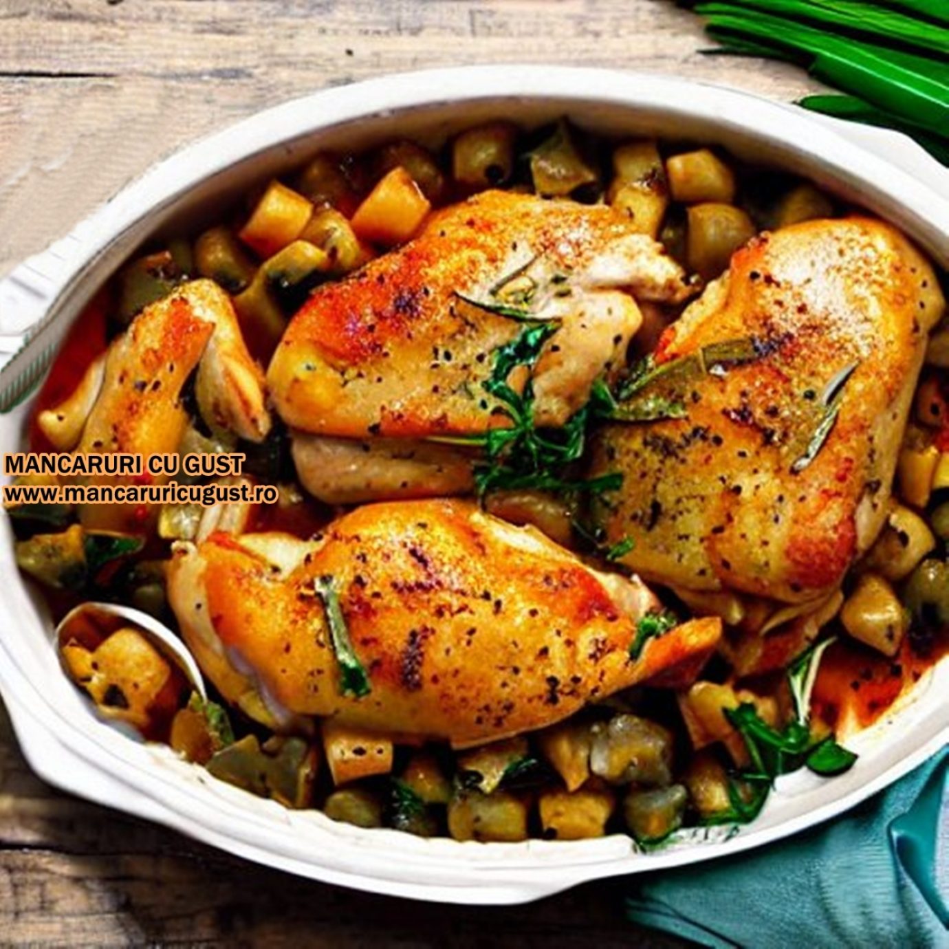 Piept de pui cu vinete si rosii la cuptor reteta simpla si foarte gustoasa