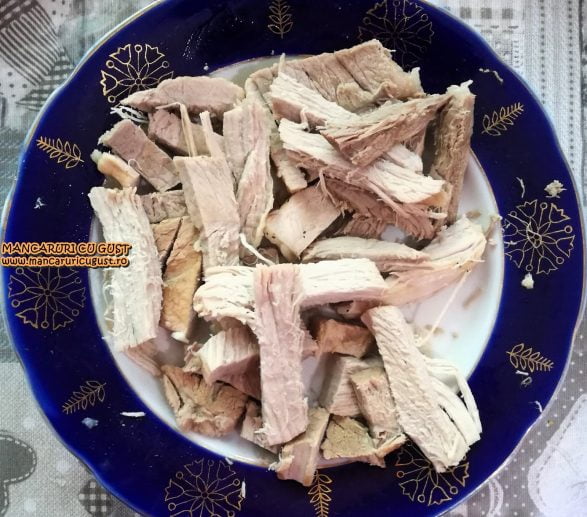 Salata Macelarului - carne fiarta de porc